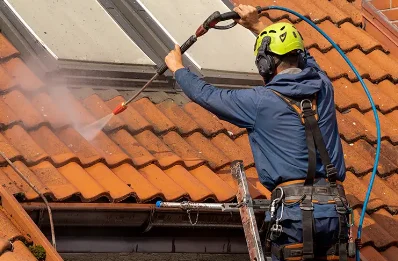 Démoussage et hydrofuge de toiture à Tréauville
